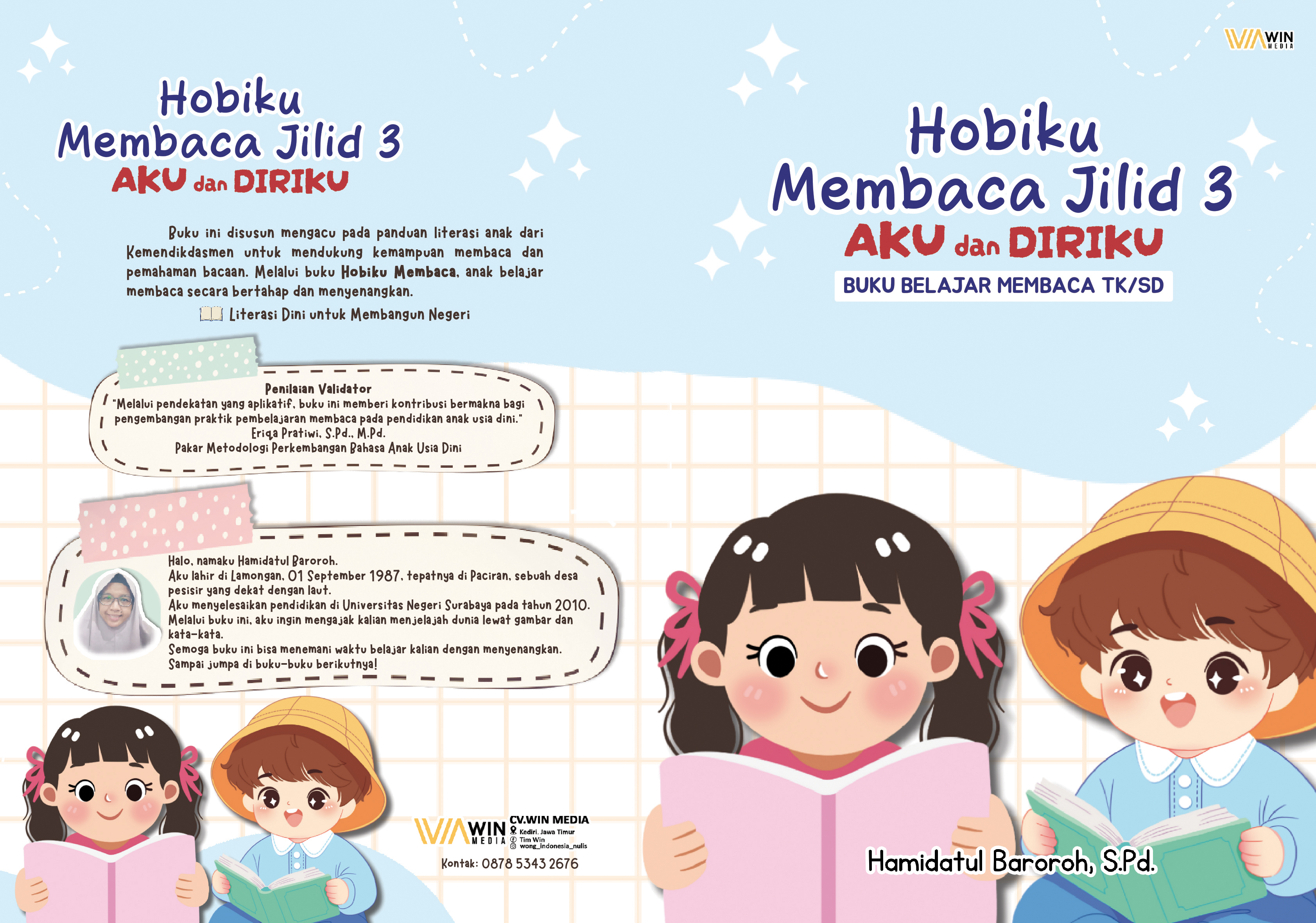Hobiku Membaca Jilid 3; Aku dan Diriku,Buku Belajar Membaca TK/SD